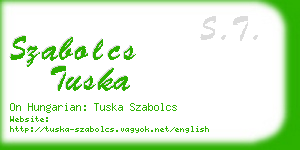 szabolcs tuska business card